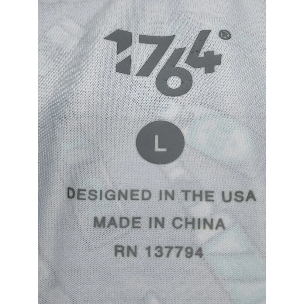 1776 Beer Bottle Print Golf Polo Shirt Mens Large Short Sleeve‎